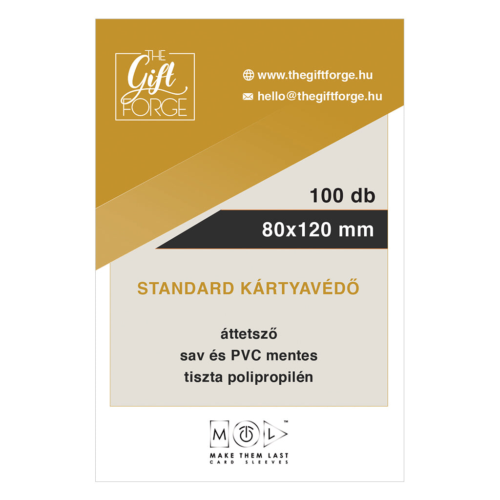 80x120 mm standard kártyavédő - MTL