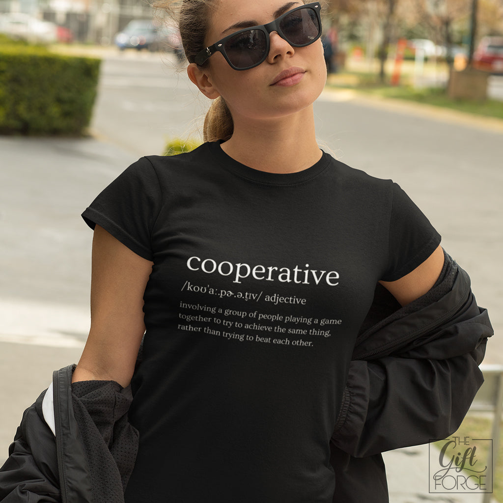"Cooperative" póló