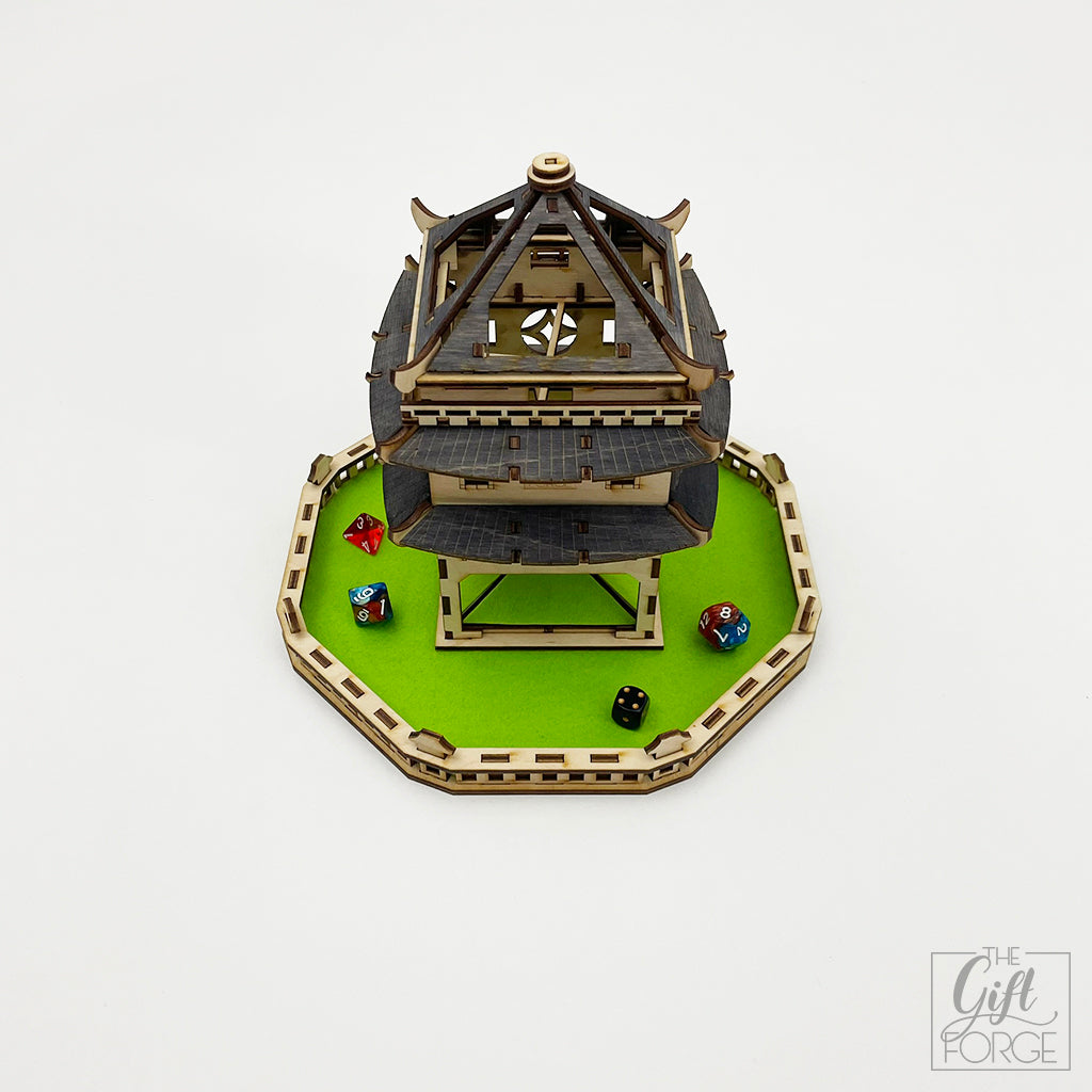 Pagoda kockatorony-tálca