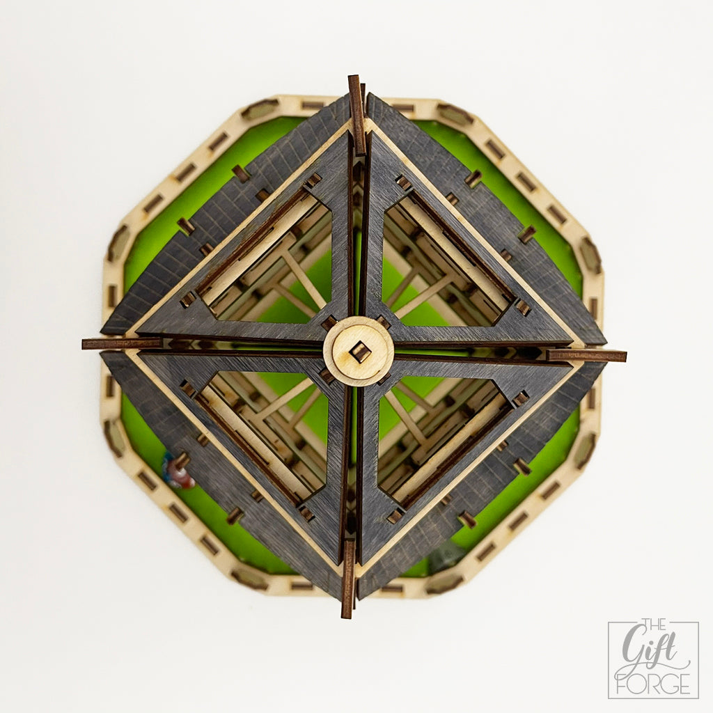 Pagoda kockatorony-tálca