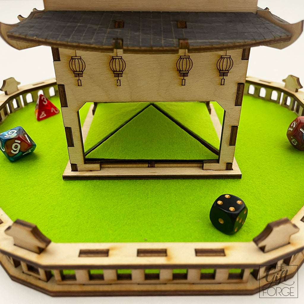 Pagoda kockatorony-tálca