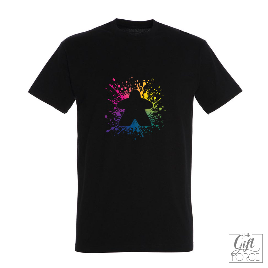 Többszínű meeple póló