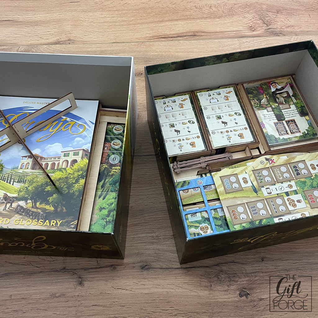 La Granja: Deluxe Master Set + Donkey + társasjáték rendező + kártyavédő (műhelyvásár)
