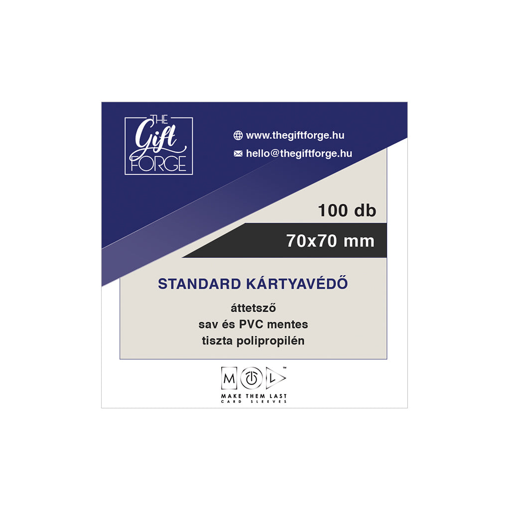 70x70 mm standard kártyavédő - MTL